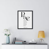 Faith Culture - Peace Be With You - John 14:27 - Christian Wall Art