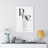 Faith Culture - Peace Be With You - John 14:27 - Christian Wall Art