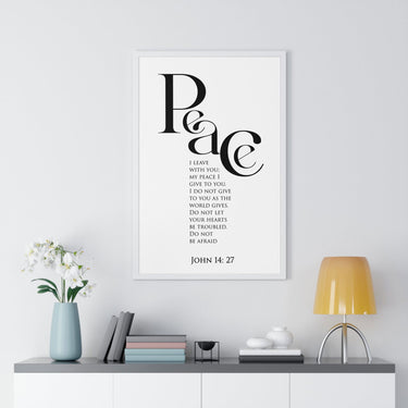 Faith Culture - Peace Be With You - John 14:27 - Christian Wall Art