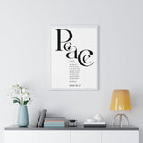 Faith Culture - "Peace I Leave with You" - John 14:27 Christian Vertical Framed Wall Art