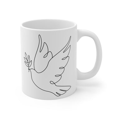 Faith Culture - Peace of Christ - Christian Ceramic Coffee Mug (11oz) 11oz White