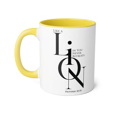 Faith Culture - Proverbs 30:30 - Christian Accent Coffee Mug (11oz)