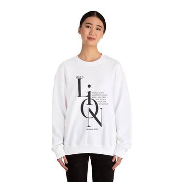 Faith Culture - Proverbs 30:30 - Christian Unisex Heavy Blendâ„¢ Crewneck Sweatshirt