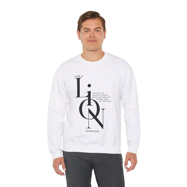 Faith Culture - Proverbs 30:30 - Christian Unisex Heavy Blendâ„¢ Crewneck Sweatshirt