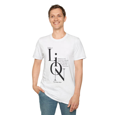 Faith Culture - Proverbs 30:30 - Christian Unisex Softstyle T-Shirt White