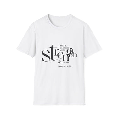 Faith Culture - Proverbs 31:25 - Christian Unisex Softstyle T-Shirt