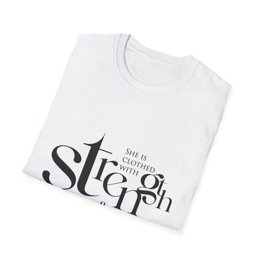 Faith Culture - Proverbs 31:25 - Christian Unisex Softstyle T-Shirt