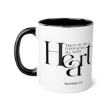 Faith Culture - Proverbs 3:5 - Christian Accent Coffee Mug (11oz)