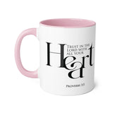 Faith Culture - Proverbs 3:5 - Christian Accent Coffee Mug (11oz)