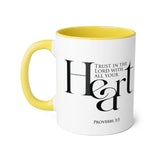 Faith Culture - Proverbs 3:5 - Christian Accent Coffee Mug (11oz)