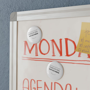 Faith Culture - Psalm 121:3 - Christian Button Magnet, Round (1 & 10 pcs)