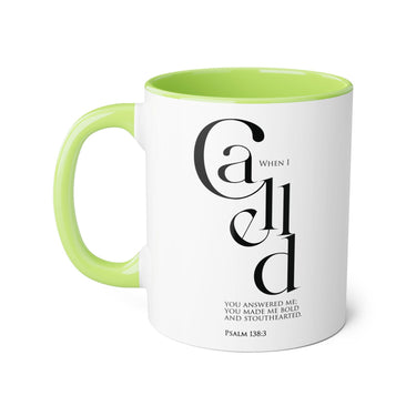 Faith Culture - Psalm 138:3 - Christian Accent Coffee Mug (11oz)