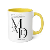 Faith Culture - Psalm 139:14 - Christian Accent Coffee Mug (11oz) Yellow 11oz