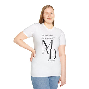 Faith Culture - Psalm 139:14 - Christian Unisex Softstyle T-Shirt White