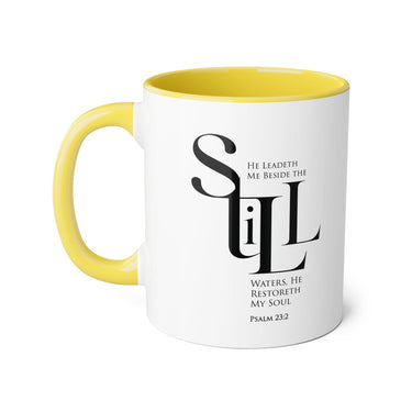 Faith Culture - Psalm 23:2 - Christian Accent Coffee Mug (11oz)