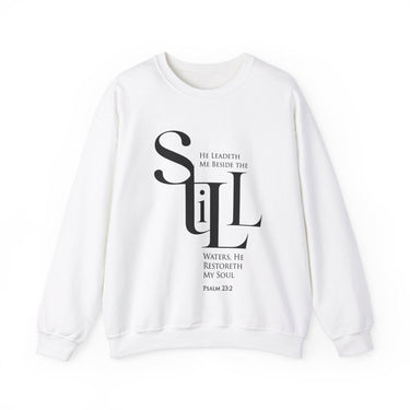 Faith Culture - Psalm 23:2 - Christian Unisex Heavy Blendâ„¢ Crewneck Sweatshirt