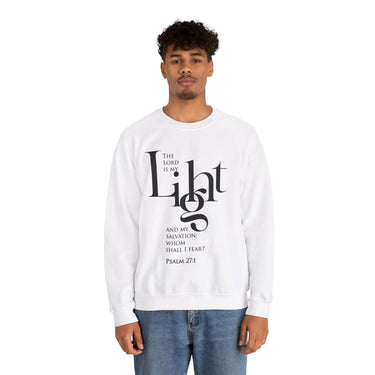 Faith Culture - Psalm 27:1 - Christian Unisex Heavy Blendâ„¢ Crewneck Sweatshirt