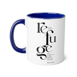 Faith Culture - Psalm 46:1-2 - Christian Accent Coffee Mug (11oz)