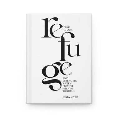 Faith Culture - Psalms 46:1-2 - Christian Hardcover Journal Matte Journal