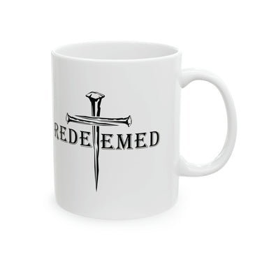 Faith Culture - Recovered. Redeemed. Set Free - Christian Ceramic Coffee Mug, 11oz