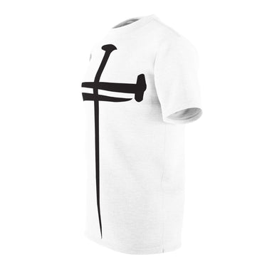 Faith Culture - Redemption Cross Christian Unisex Cut & Sew Tee (AOP)