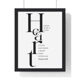 Faith Culture - Renewed Spirit - Psalm 51:10 - Christian Wall Art 11″ x 14″ Black
