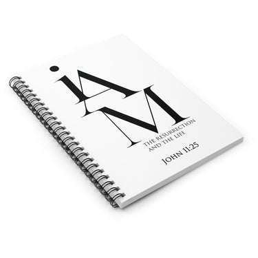 Faith Culture - Resurrection and Life Christian Spiral Notebook - Ruled Line