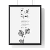 Faith Culture - Rock of Refuge - Psalm 18:3 - Christian Wall Art 16" x 20" Black