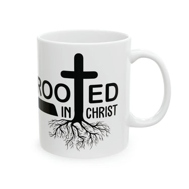 Rooted In Christ Christian Ceramic Coffee Mug