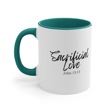 Faith Culture - Sacrificial Love - John 15:13 Christian Accent Coffee Mug