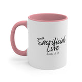 Faith Culture - Sacrificial Love - John 15:13 Christian Accent Coffee Mug
