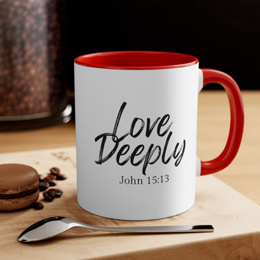 Faith Culture - Sacrificial Love - John 15:13 Christian Accent Coffee Mug