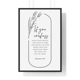 Faith Culture - Saved By His Grace - Romans 10:9 - Christian Wall Art 24″ x 36″ Black