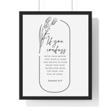 Faith Culture - Saved By His Grace - Romans 10:9 - Christian Wall Art 16" x 20" Black