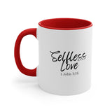 Faith Culture - Selfless Love - 1 John 3:16 Christian Accent Coffee Mug