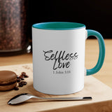 Faith Culture - Selfless Love - 1 John 3:16 Christian Accent Coffee Mug