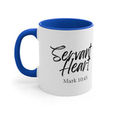 Faith Culture - Servant Heart - Mark 10:45 Christian Accent Coffee Mug
