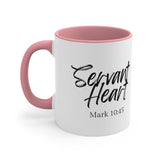 Faith Culture - Servant Heart - Mark 10:45 Christian Accent Coffee Mug
