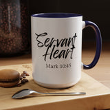 Faith Culture - Servant Heart - Mark 10:45 Christian Coffee Mug