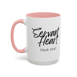 Faith Culture - Servant Heart - Mark 10:45 Christian Coffee Mug