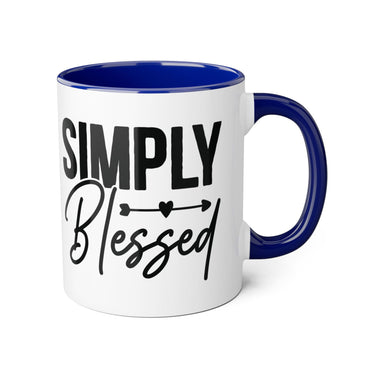 Faith Culture - Simply Blessed - Christian Thanksgiving Accent Mug, 11oz