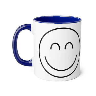 Faith Culture - Smiling Heart - Christian Thanksgiving Accent Mug, 11oz Blue 11oz