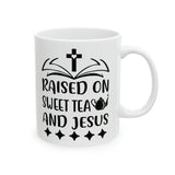 Faith Culture - Sweet Tea and Jesus - Christian Coffee Mug, 11oz 11oz