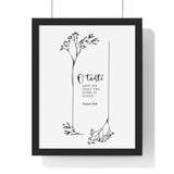 Faith Culture - Taste and See - Psalm 34:8 - Christian Wall Art 11″ x 14″ Black