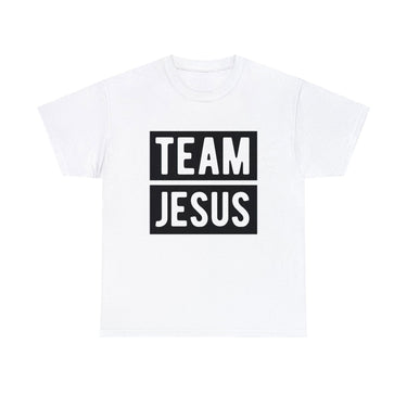 Faith Culture - Team Jesus - Christian Unisex Heavy Cotton Tee White