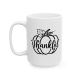 Faith Culture - Thankful Pumpkin - Thanksgiving Christian Mug, 11oz and 15oz 15oz