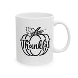 Faith Culture - Thankful Pumpkin - Thanksgiving Christian Mug, 11oz and 15oz