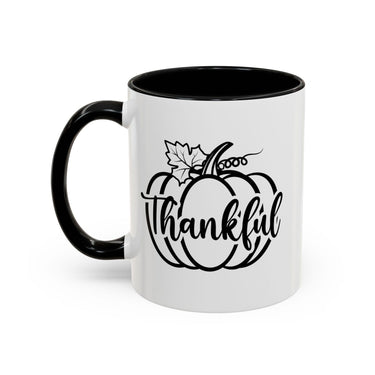 Faith Culture - Thankful Pumpkin Christian Thanksgiving Accent Coffee Mug, 11oz and 15oz