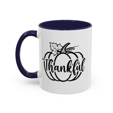 Faith Culture - Thankful Pumpkin Christian Thanksgiving Accent Coffee Mug, 11oz and 15oz