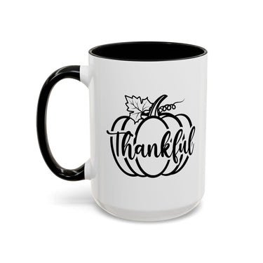 Faith Culture - Thankful Pumpkin Christian Thanksgiving Accent Coffee Mug, 11oz and 15oz